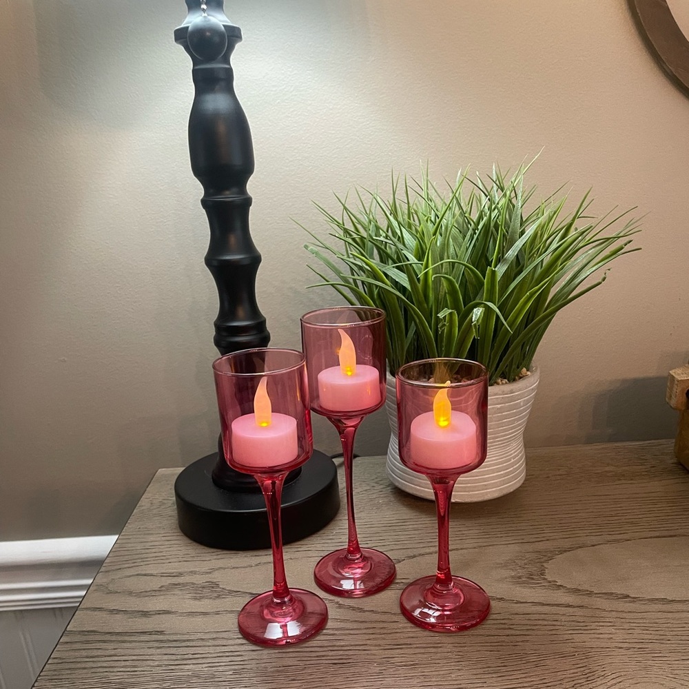 PartyLite 3pc Candle Holder Vintage